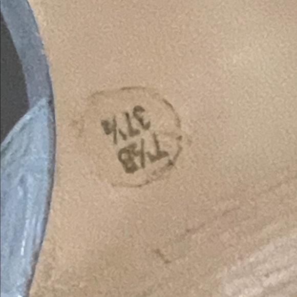 BCBGirls Sky Blue Croc-Patterned Heels - Picture 6 of 7